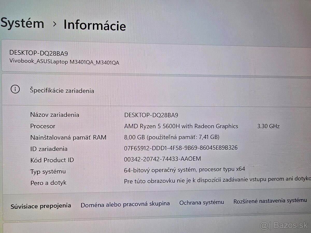 Asus Vivobook 14 Go model 2024 s procesorom AMD ryzen 5 7 ge - 7