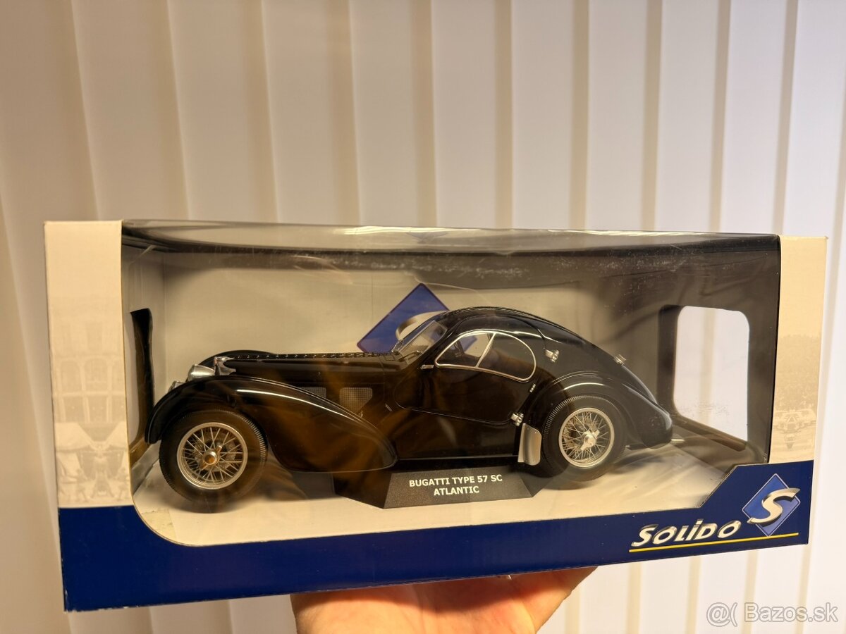 1:18 Bugatti Type 57 SC Atlantic 1938 - Black - Solido - 7