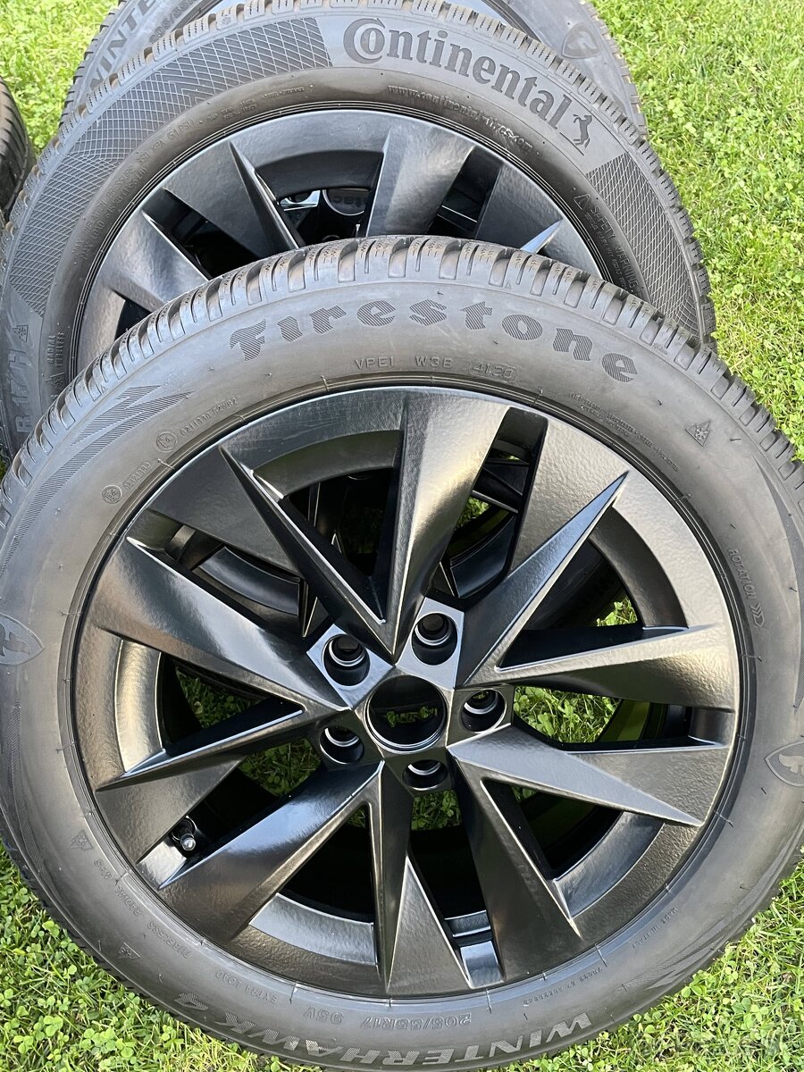 ALU disky skoda VW,AUDI Seat 205 55 R17 zimné 5x112 - 7