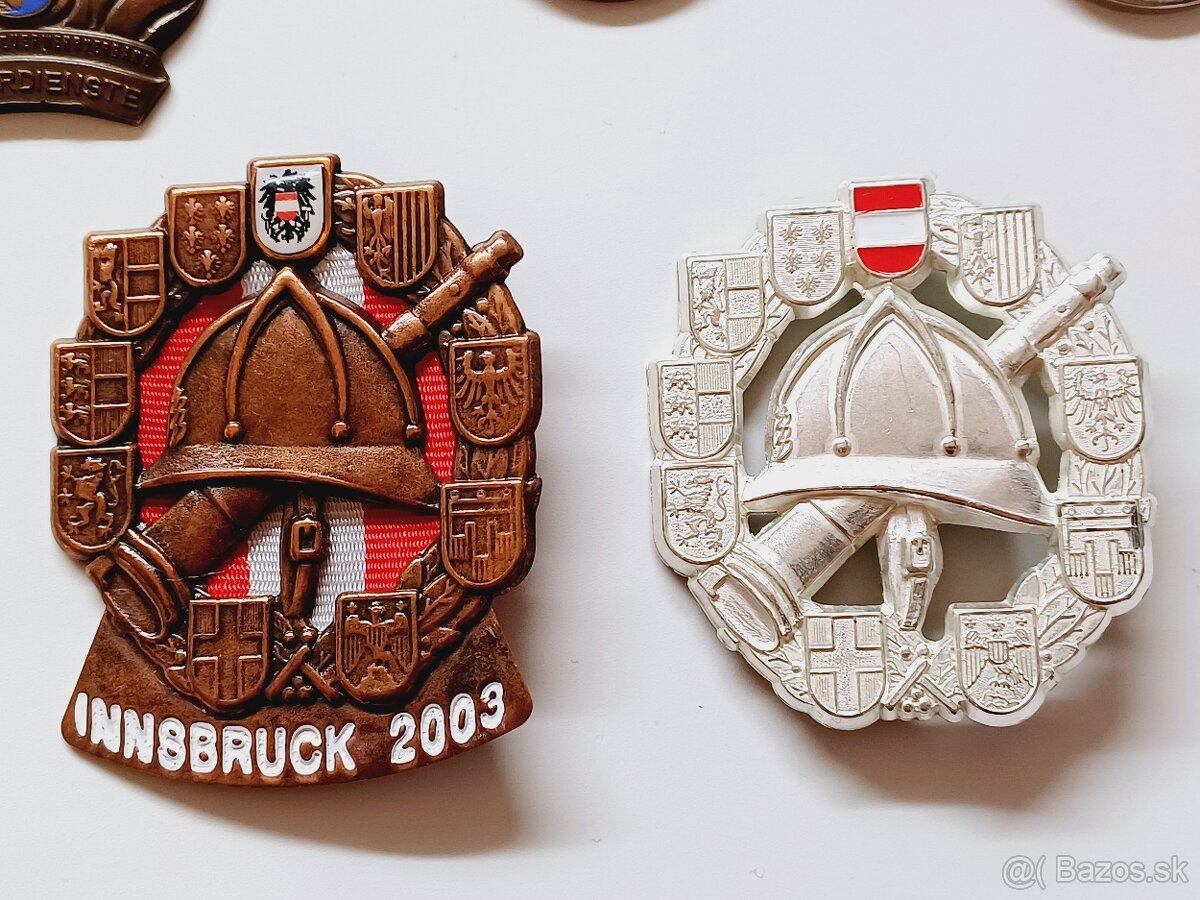 Hasičské odznaky požiarnici Rakusko - 7