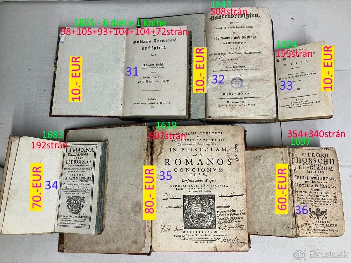 1600 - 1700 veľmi staré knihy - 7