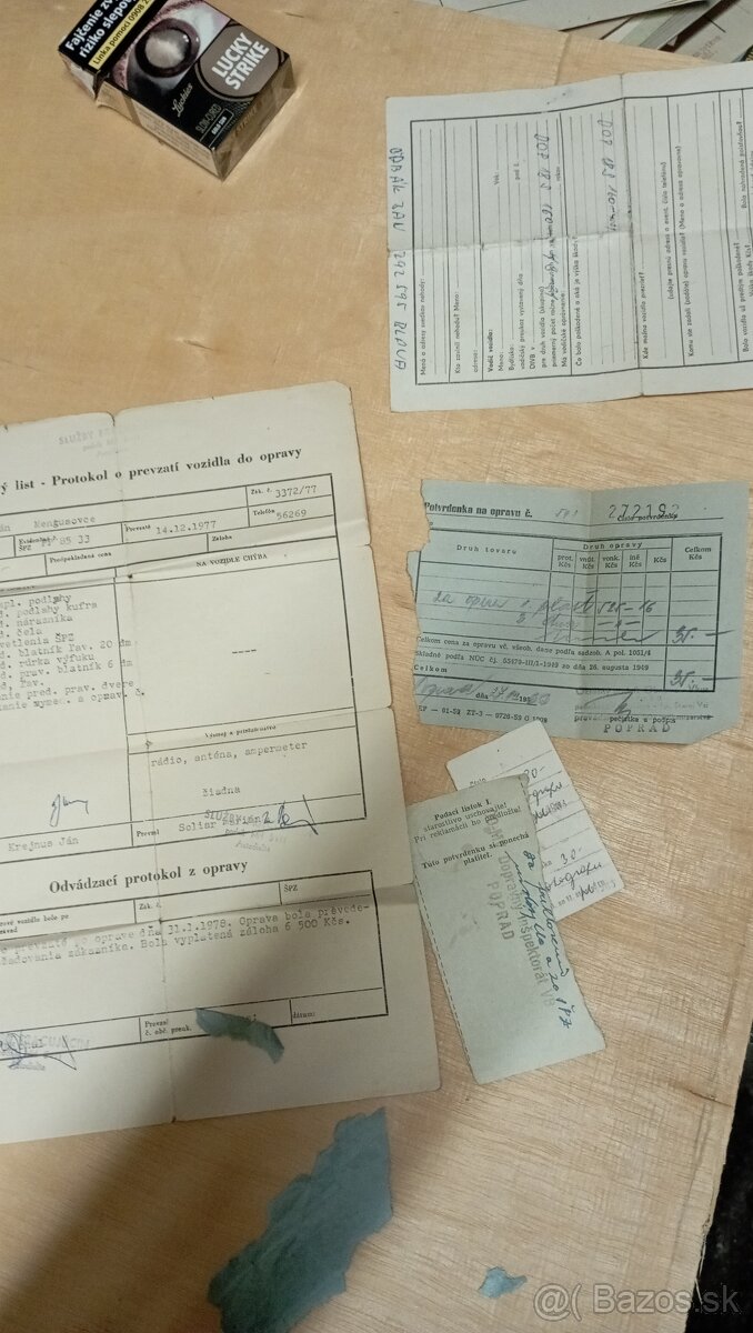 Preukaz..účtenka ..na veterán.. Škoda - 7