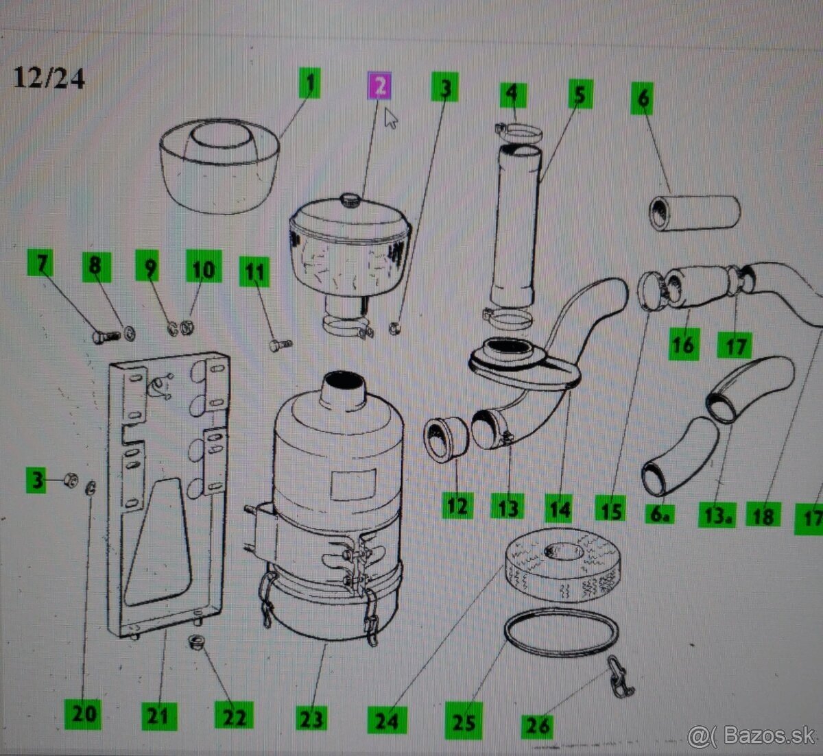 Predčistič vzduchu na Zetor - 7