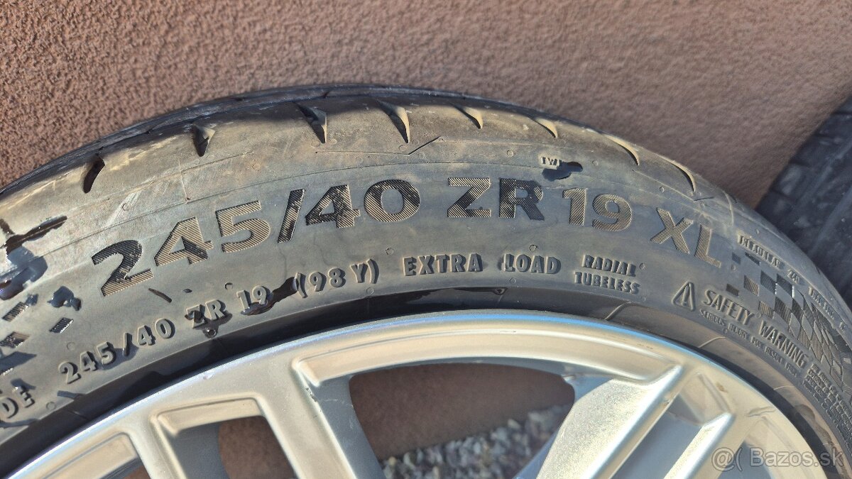Predam originalne kolesa 5x112 r19 +pneumatiky - 7