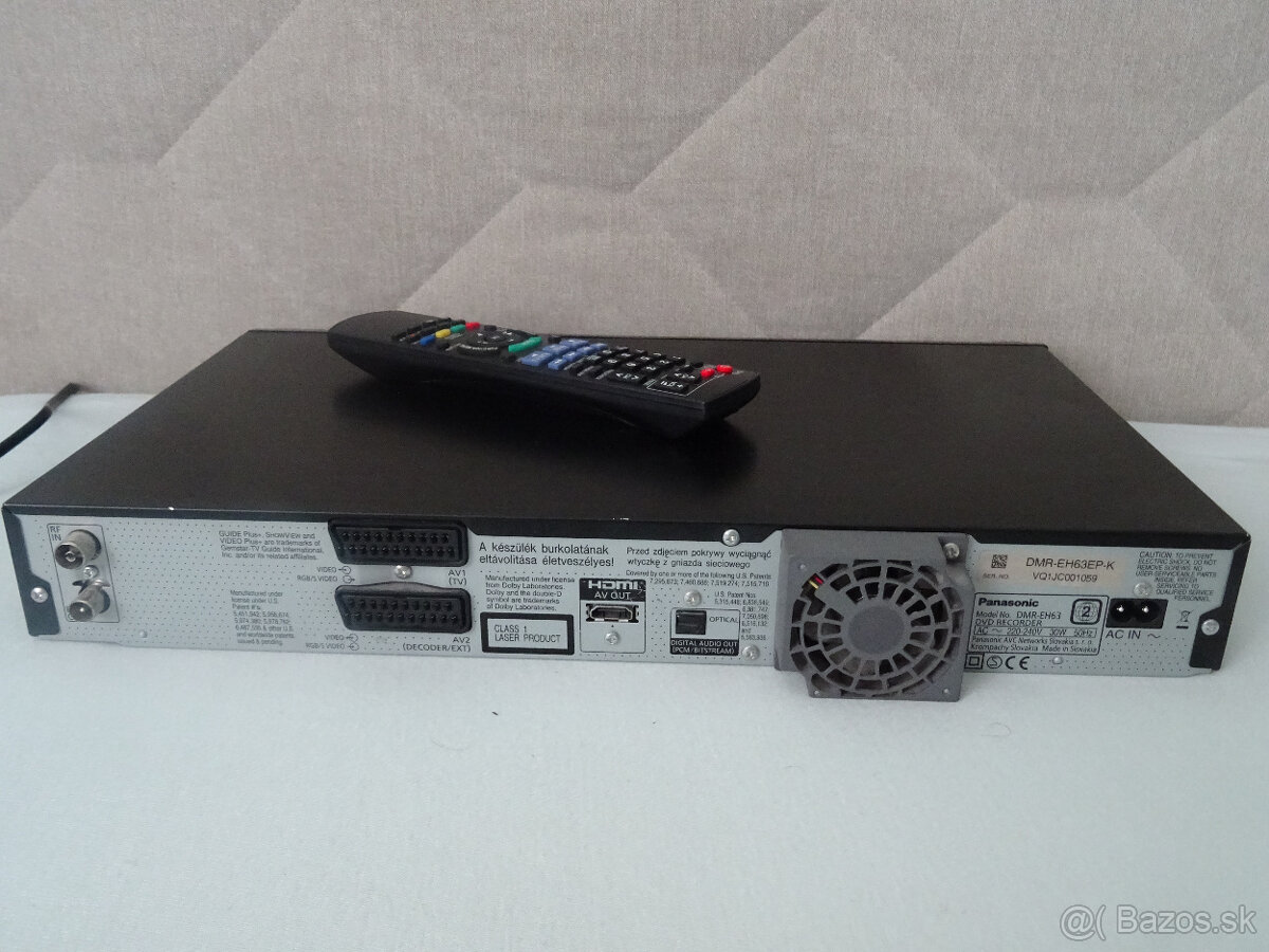 ⭐ DVD rekordér PANASONIC DMR-EH63- 250 GB HDD -HDMI -USB ⭐ - - 7