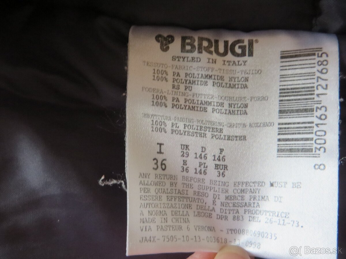 Komplet - bunda + otepľovačky - veľ. 146, BRUGI - 7