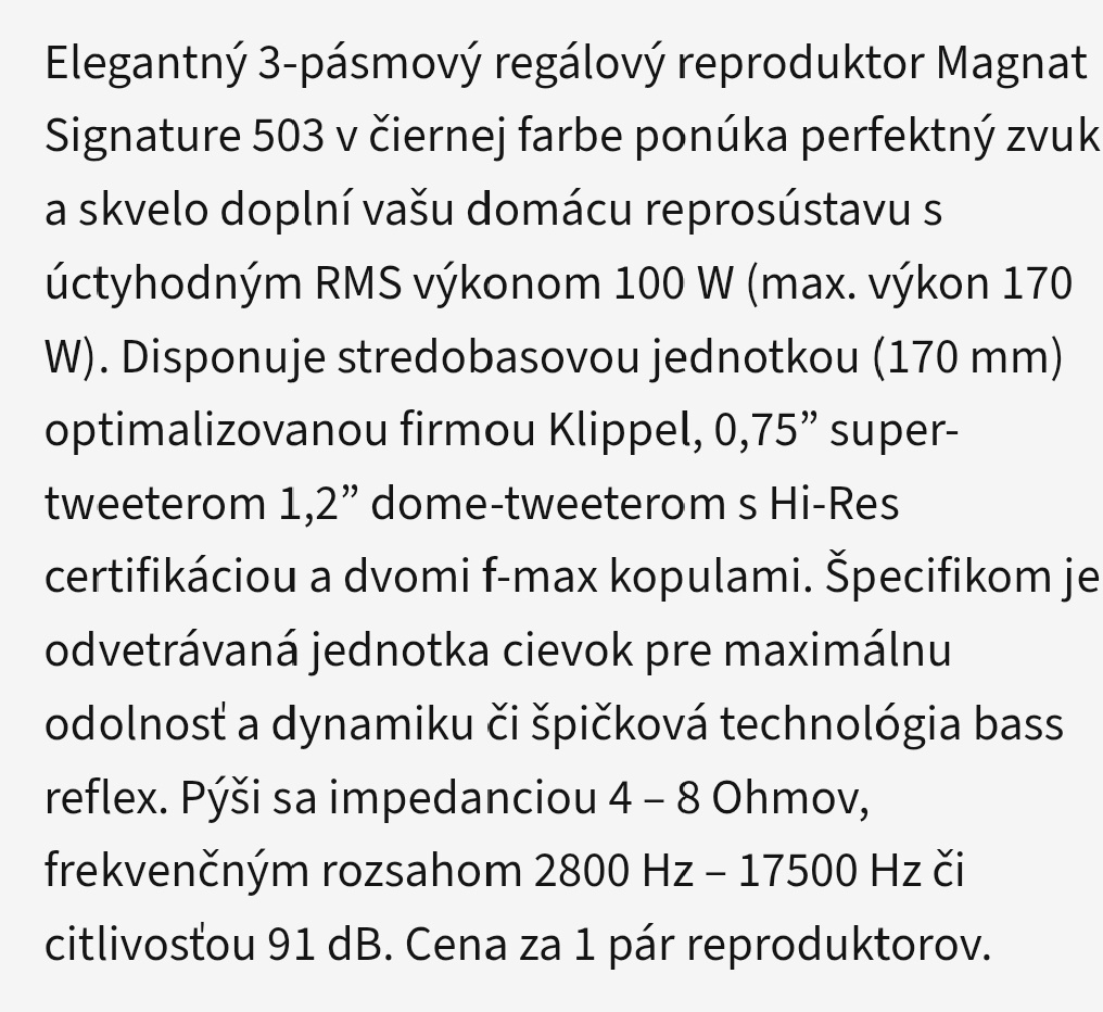 Reproduktory Magnat - 7