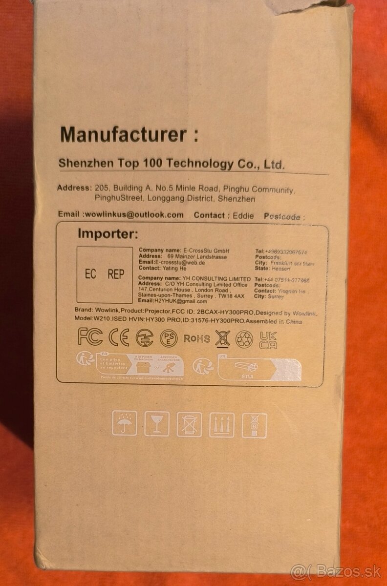 Predám projektor Wowlink HY300 - 7