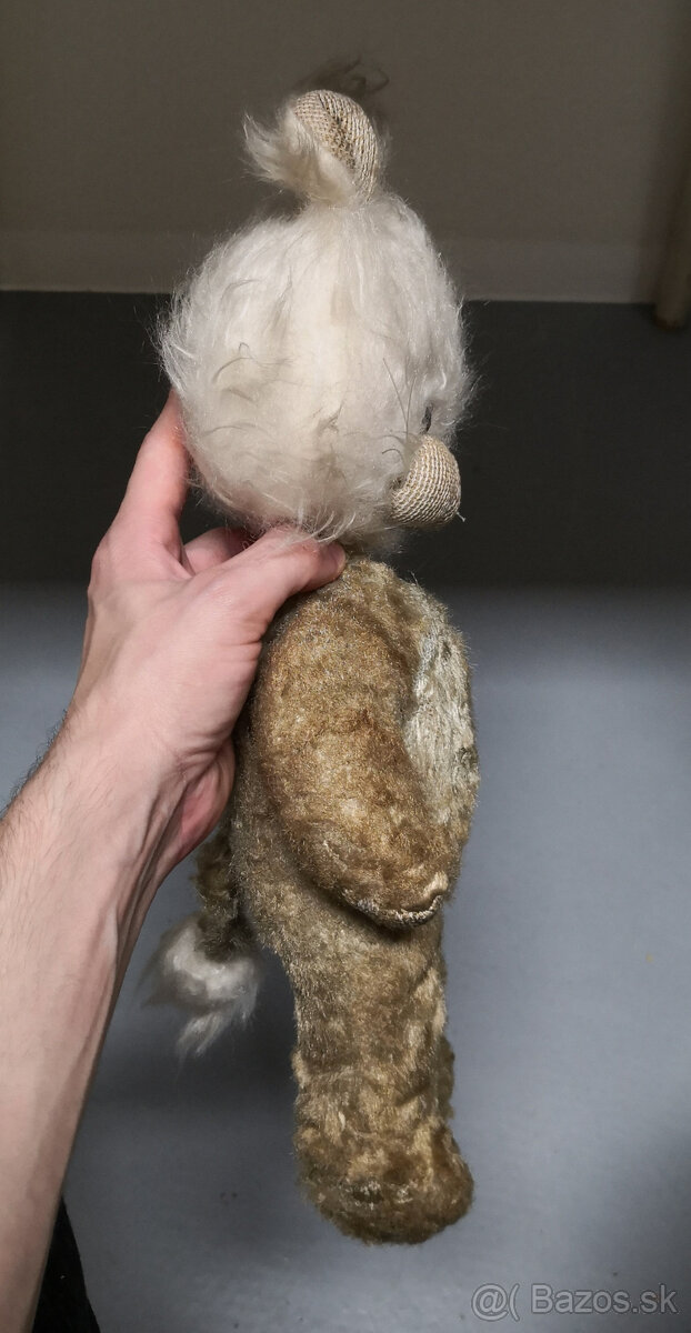 Starožitný plyšový macko - 7