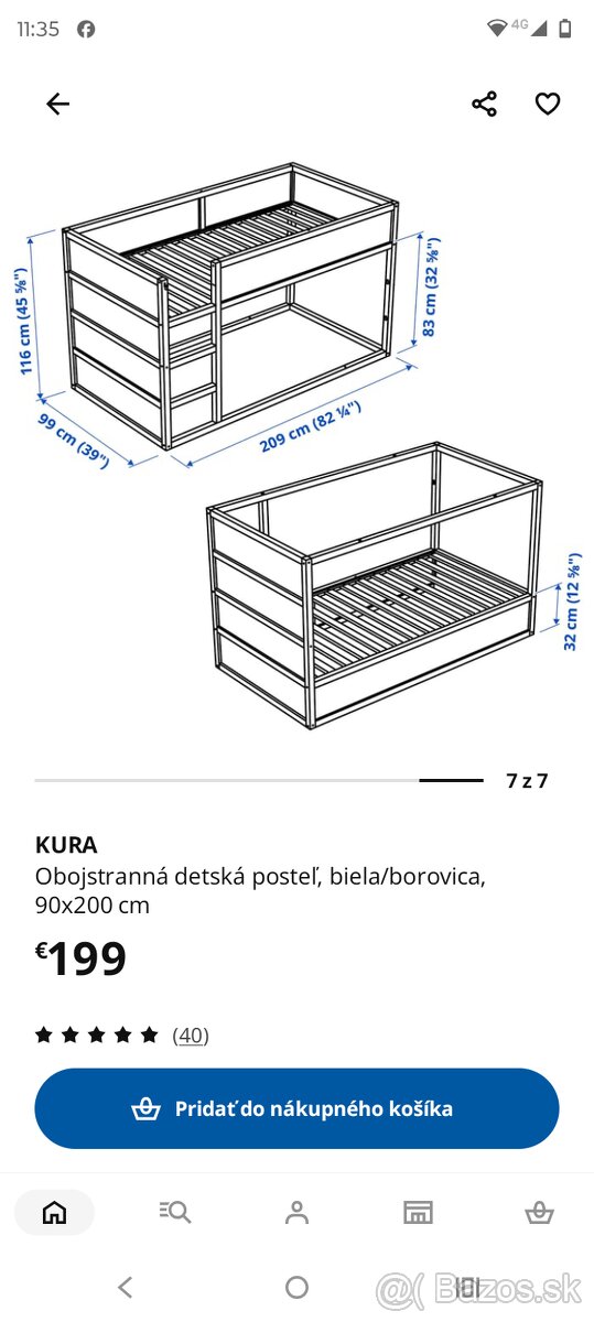 Posteľ IKEA Kura - 7