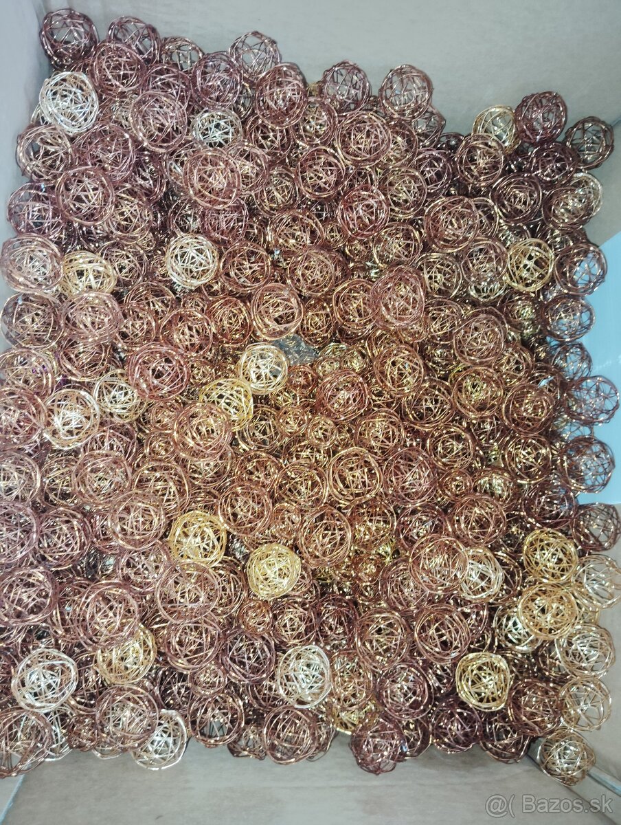 Dekoračné drôtené Guličky pre aranžovanie - 7