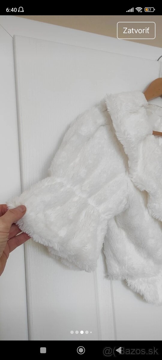 Kožušinkova bundička k šatám. - 7