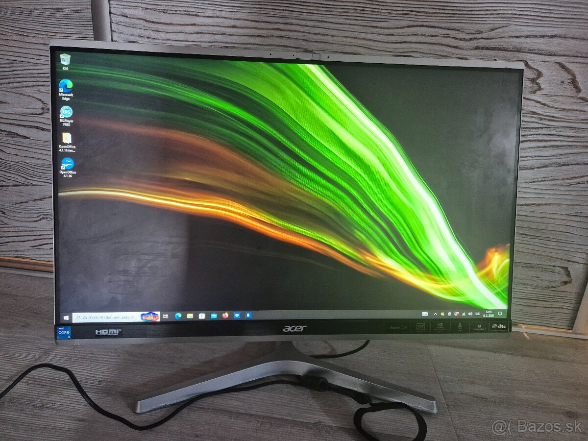 PC all in-one touch screen Acer Aspire C24 - 7