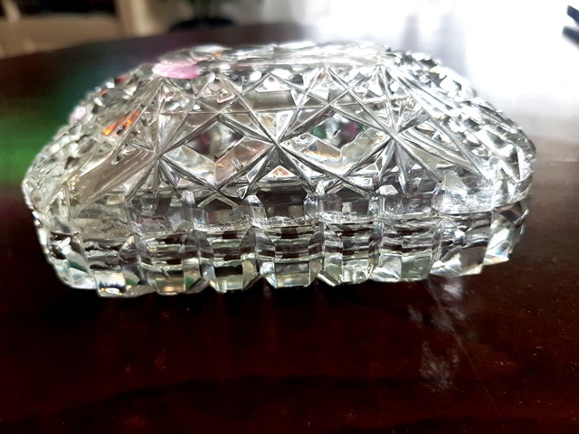 sklo: malachitové, amfora, jantárové, krištál, soška, misa - 7