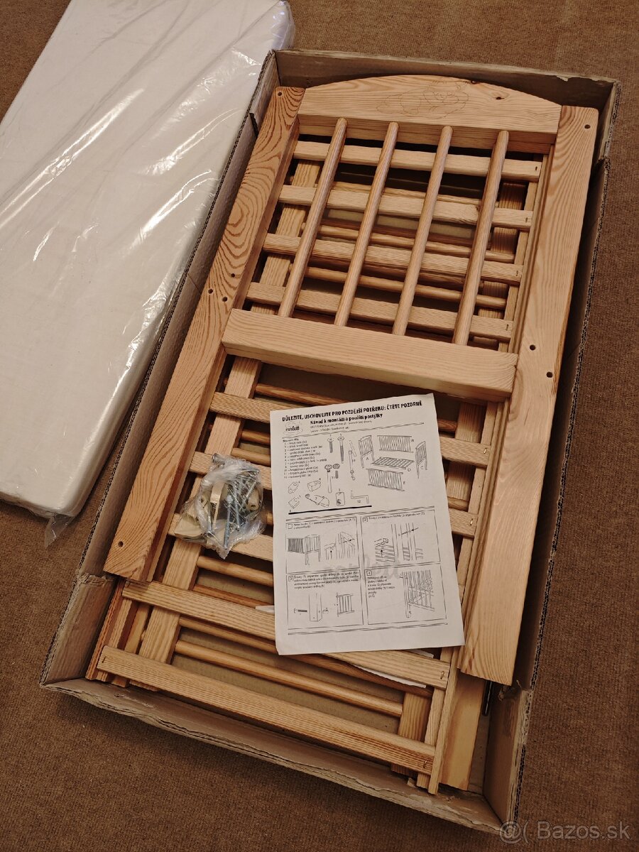 Detská postieľka BABY Scarlett ECO - borovica - 7