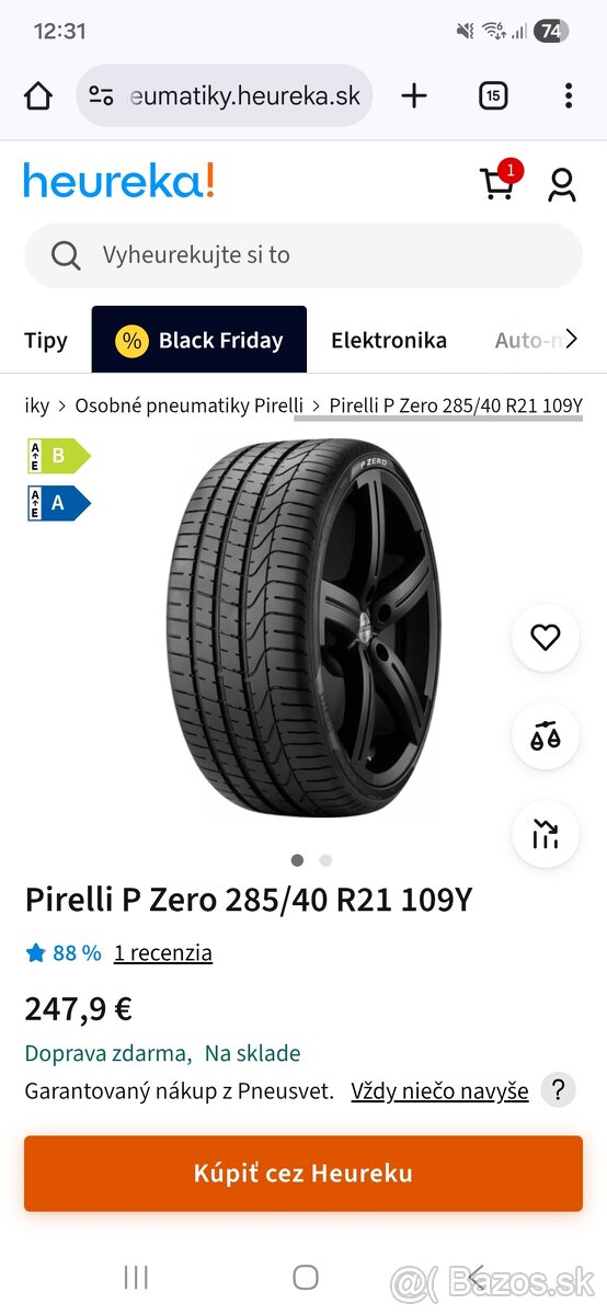 Pirelli Pzero 285/40 R21 109Y letné - 7
