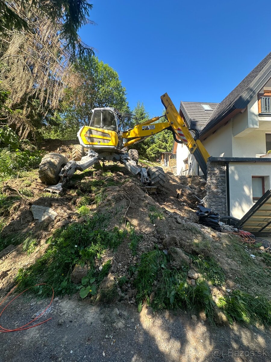 Práce strojom Menzi Muck A91F 4x4 - 7