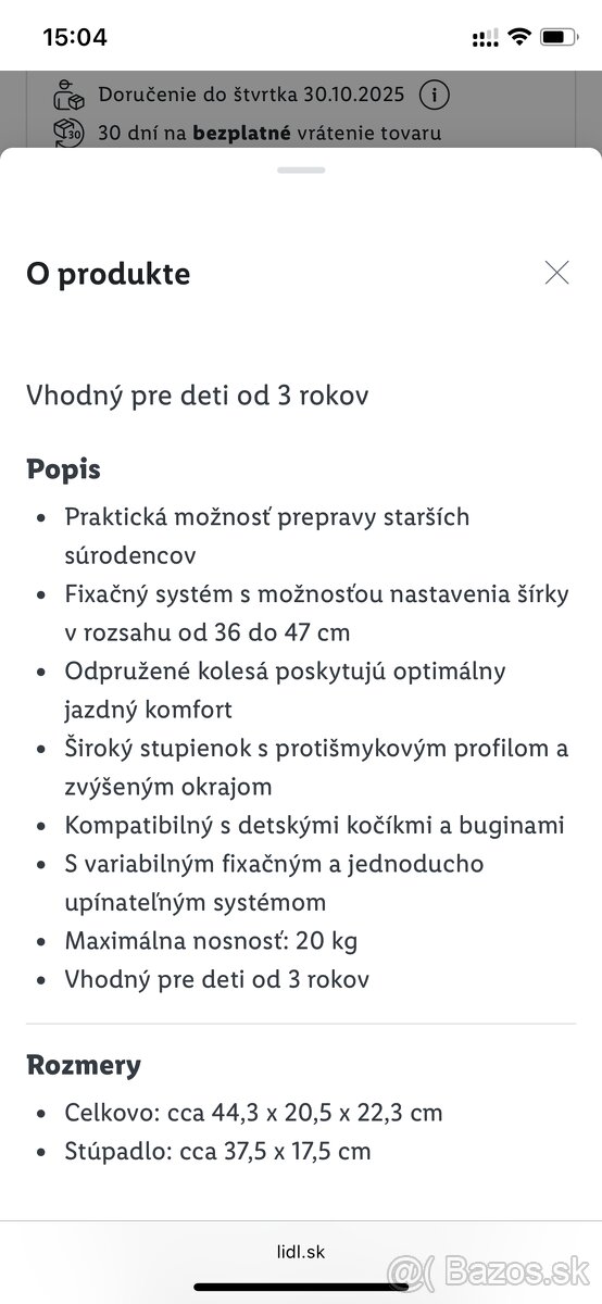 Stupienok ku kočíku - 7