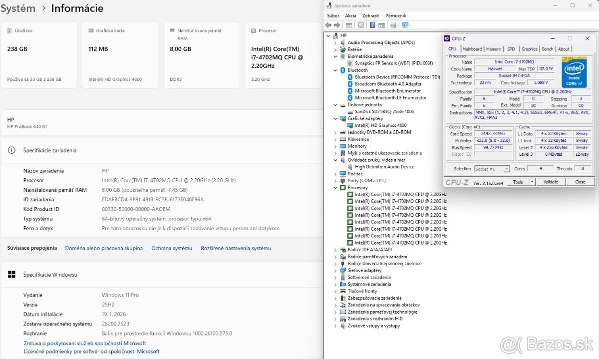 i7–4702MQ,8GBDDR3,256GB SSD,FullHD(1920×1080),Win11 - 7