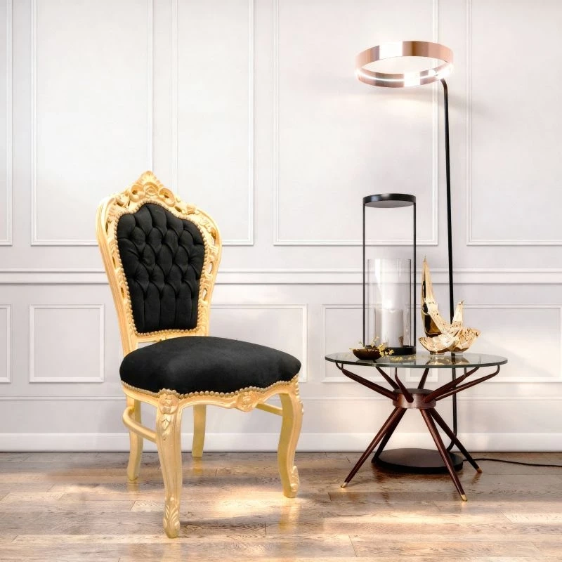 Barokové kreslo + stolička - 7