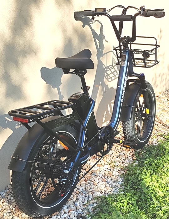 Elektrický skladací bicykel FATBIKE ALUMINIUM rám 500W motor - 7
