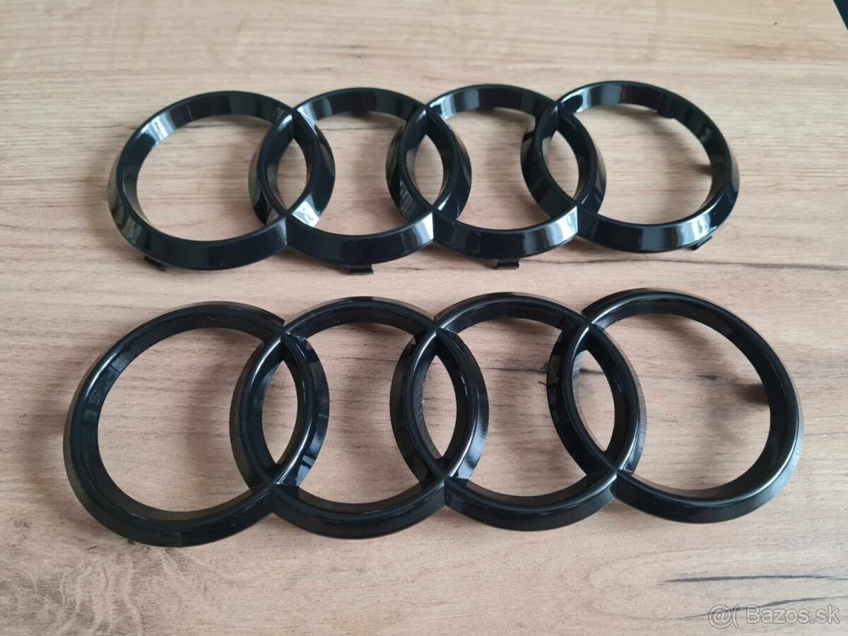 AUDI Čierne lesklé znaky - 7