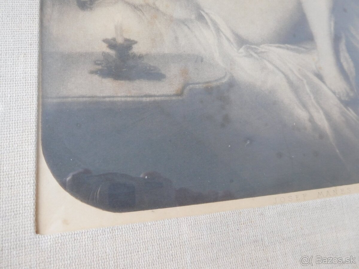 Jozef Mánes -VEčER-dielo českého maliara, - 7