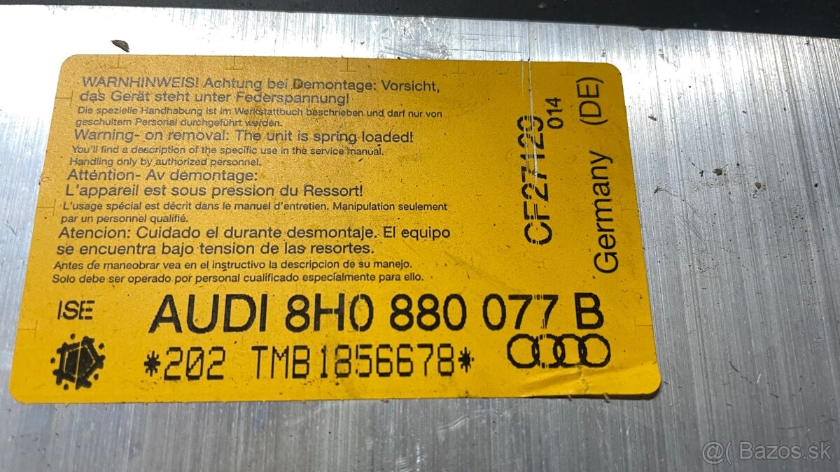 Audi A4 cabrio 8H0 diely 2002-2006 - 7