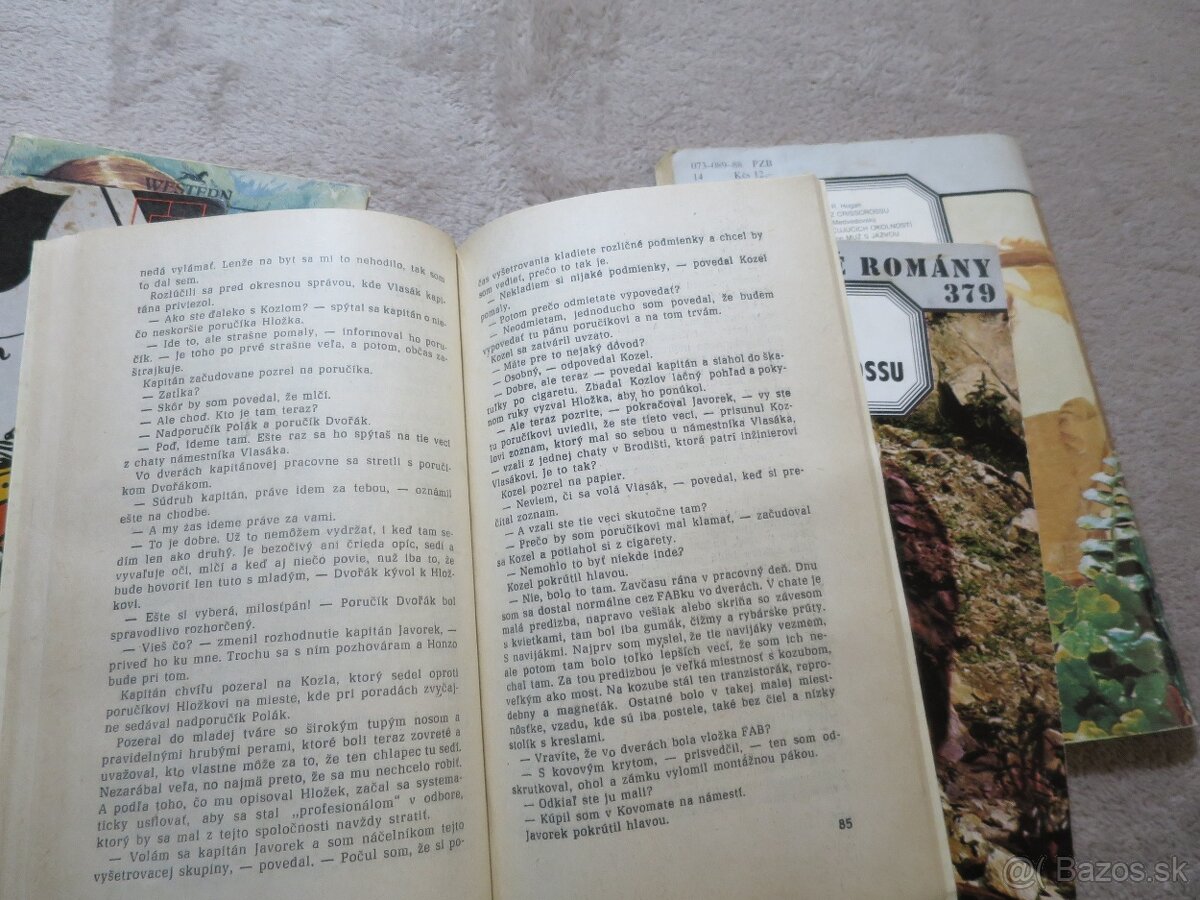 7x paperback (detektívky + western, 1971-1988) - 7