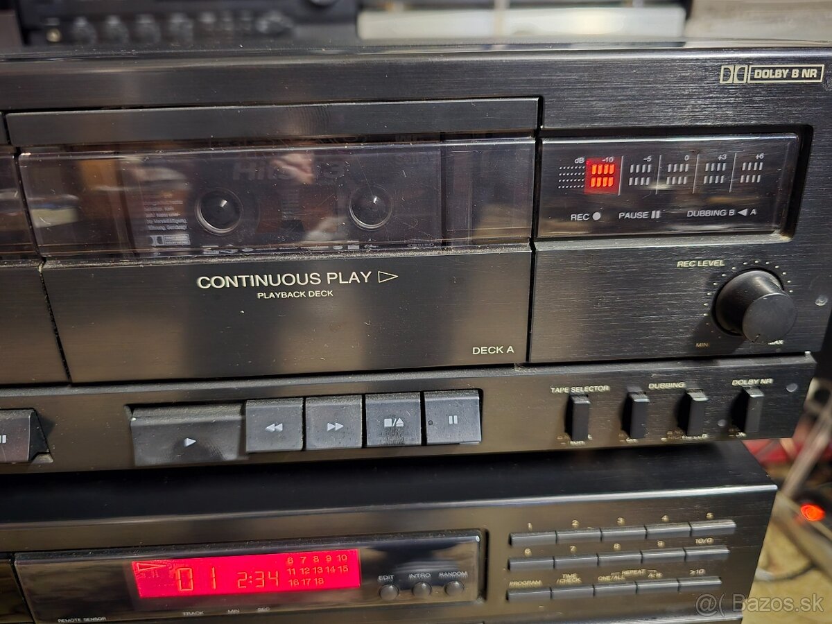 SANSUI RZ-1500 +CD-270 +dvojkazetový deck D-X119W - 7