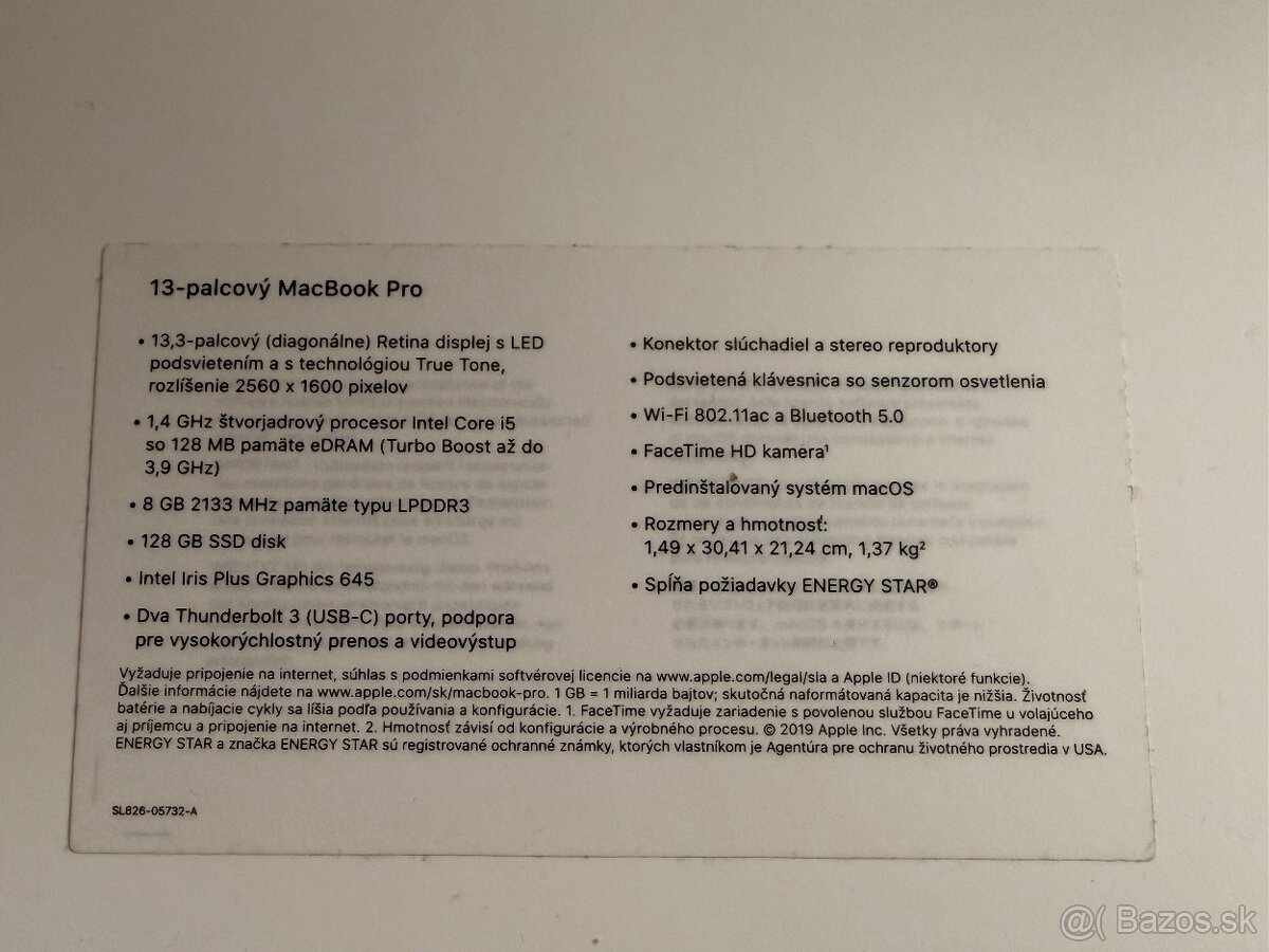 Apple MacBook Pro 13" s Touch Bar 128 GB (2019) - Space Gre - 7