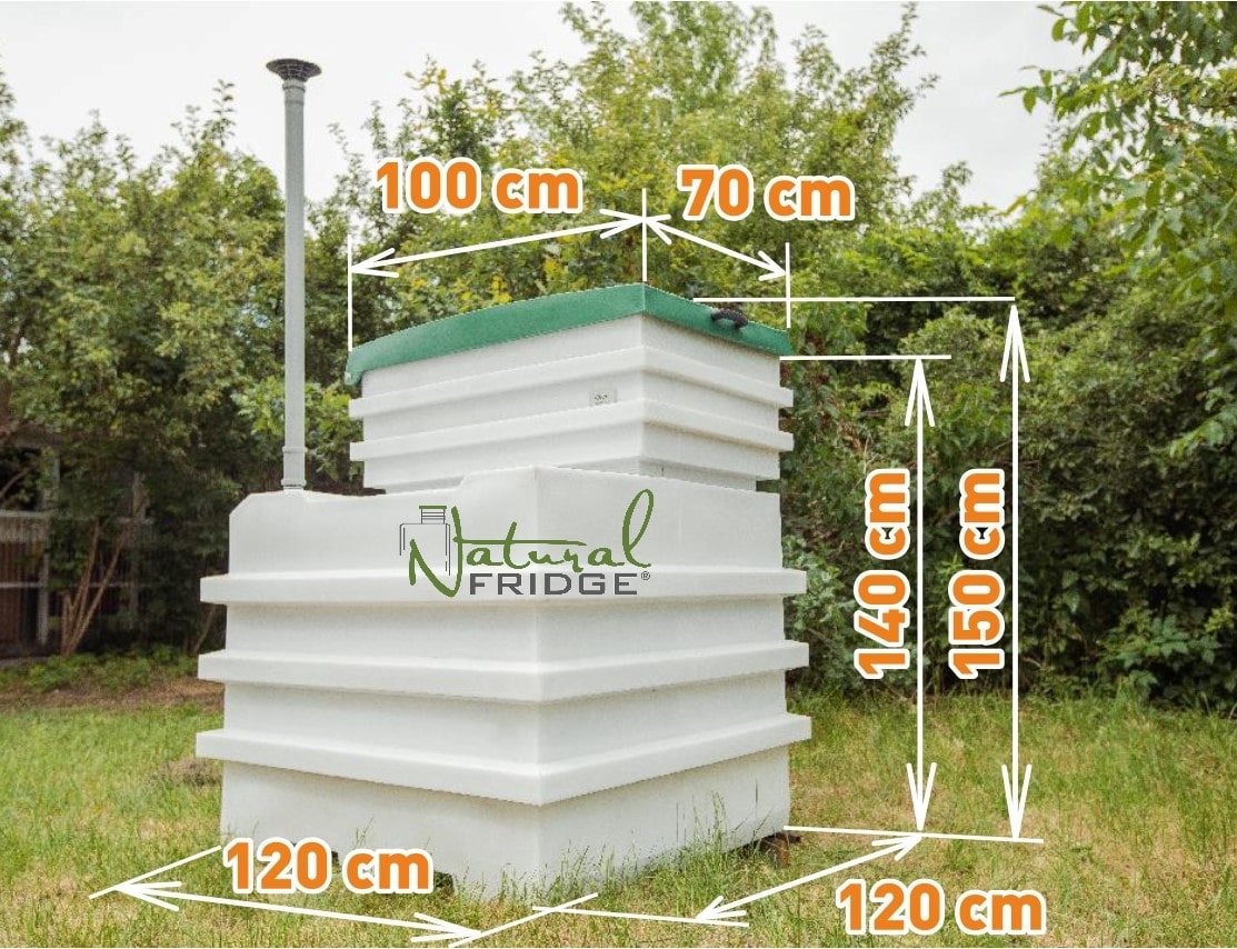 Záhradné pivnice z potravinárskeho plastu - rôzne rozmery - 7