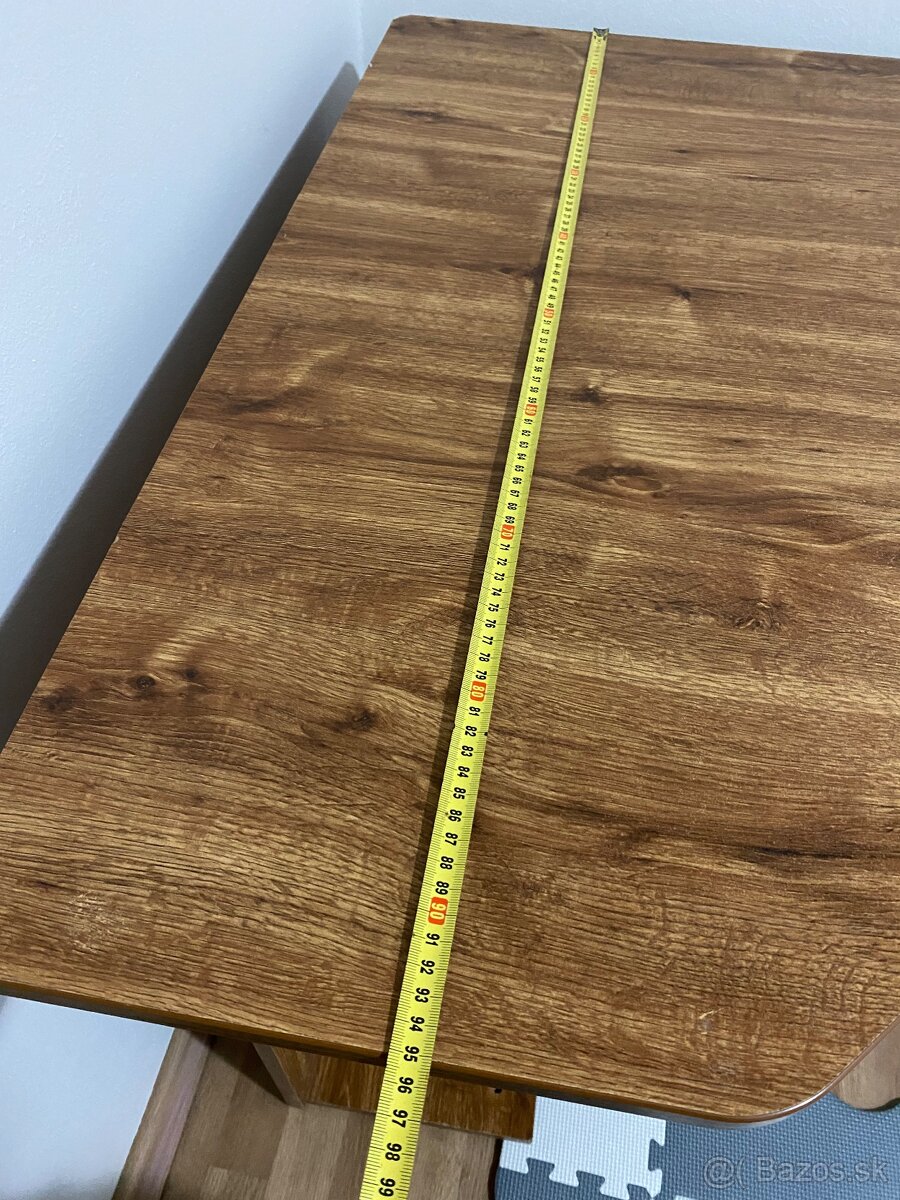 Kancelarsky stol dreveny hnedy - 7