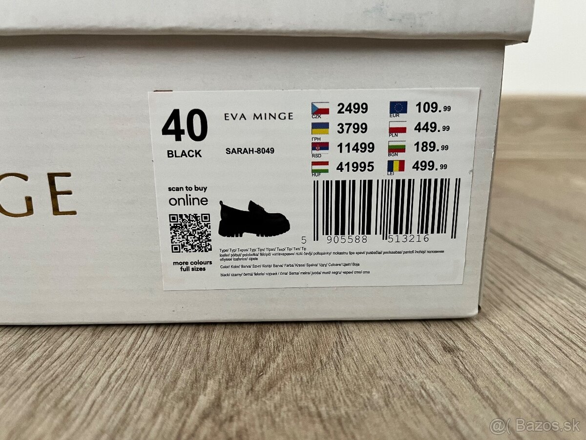 Kožené lordsy Eva Minge, veľkosť 40 - 7