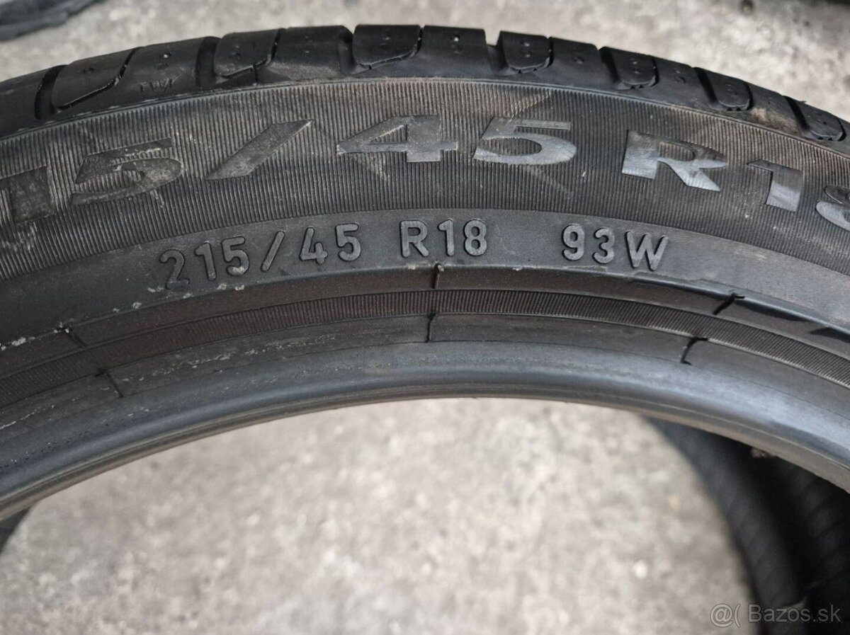 215/45 r18 letné 4 ks PIRELLI DOT2019 - 7