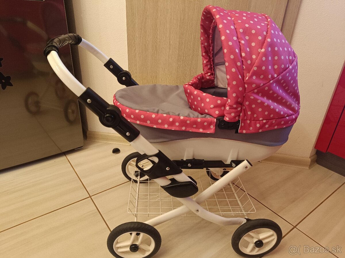 Kočík pre bábiku + rôzne doplnky - 7