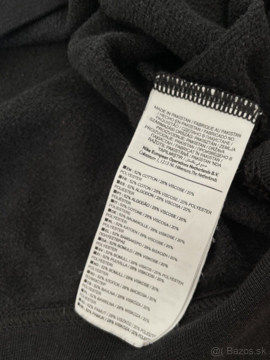 Nike Čierna bavlnená dámska mikina pulóver S 36 - 7