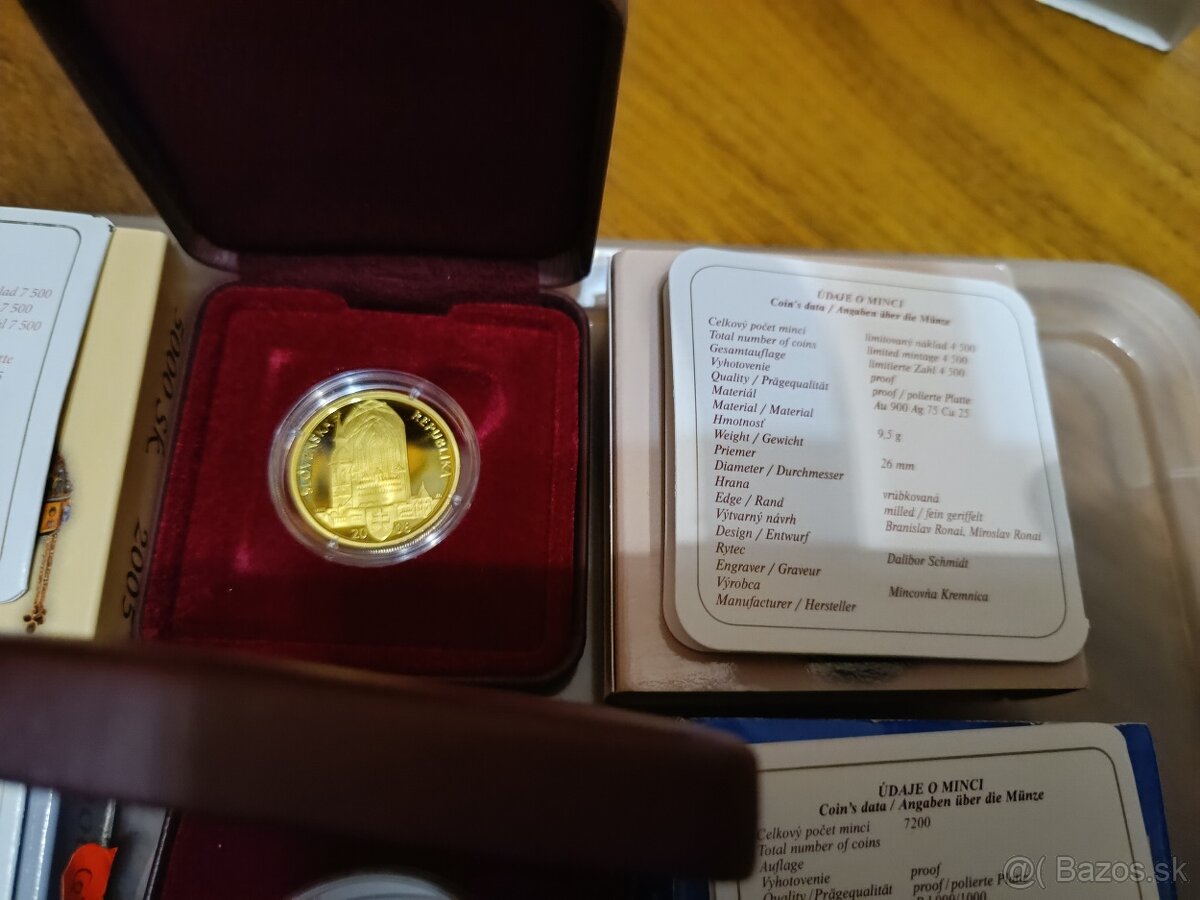 Predém SK mince nominal 5000,-SK -zlate - 7