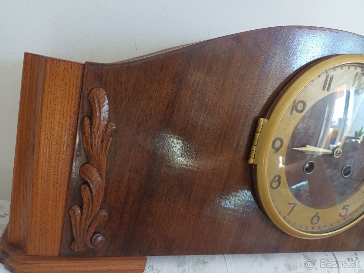 Starožitný krbové stolní hodiny Německo - 7