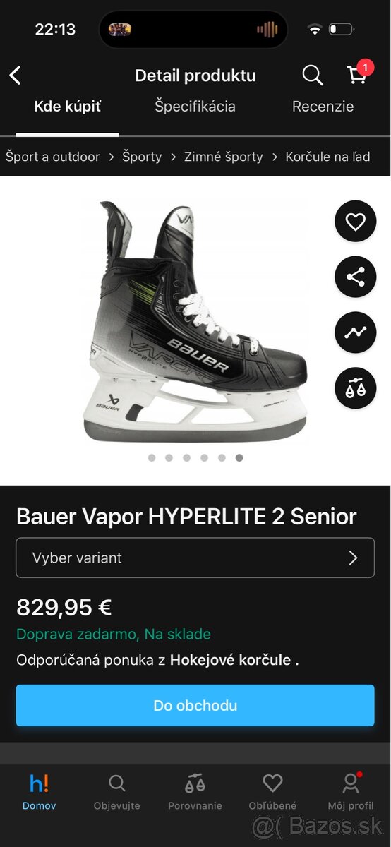 Korcule Bauer Vapor Hyperlite 2 - 7