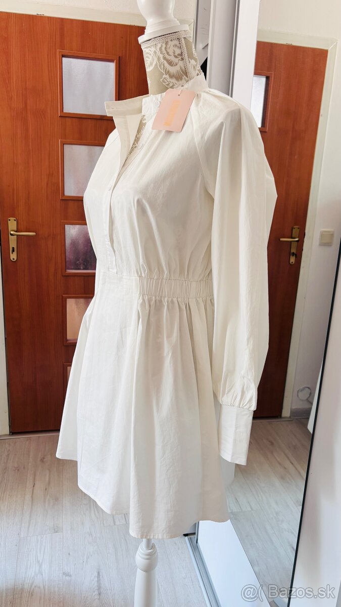 Biele košeľové šaty Missguided - 7