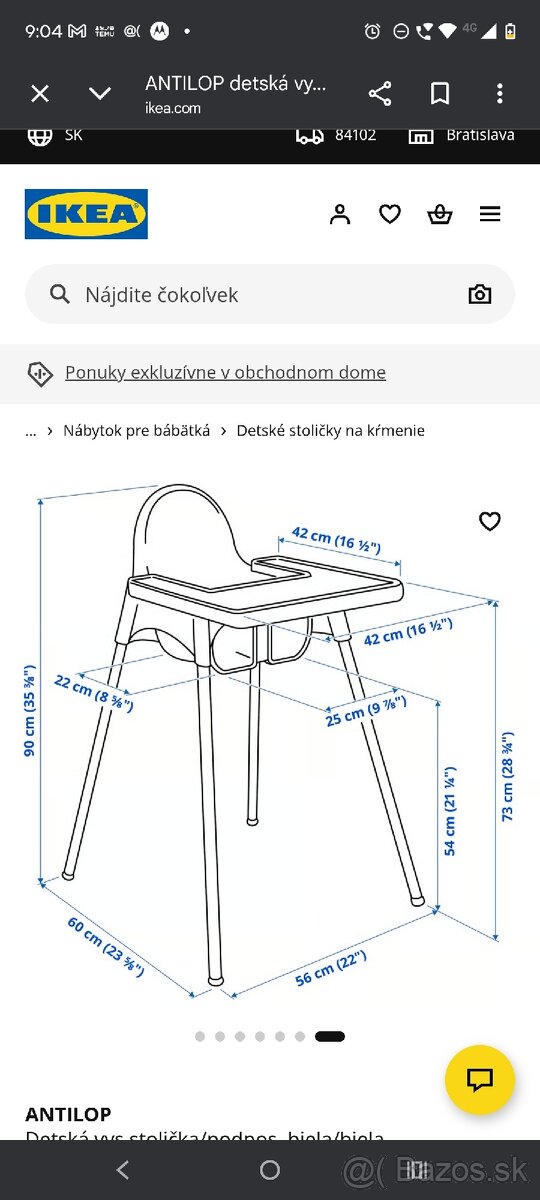 Detska ikea stolicka Antilop - 7