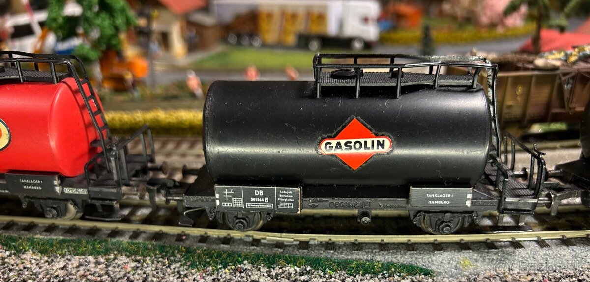 železnica H0 - už rarita - vagóny Fleischman, staré, kovové - 7