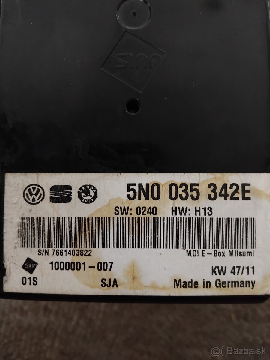 bluetooth, MDI modul Škoda VW Group - 7