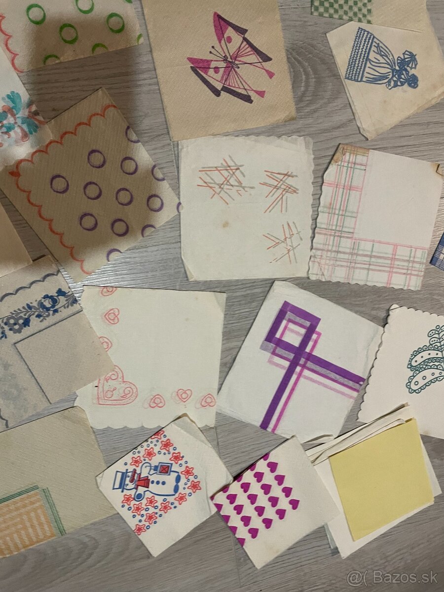 Predám servítky 25. - malý formát a podtácky ROH - 7