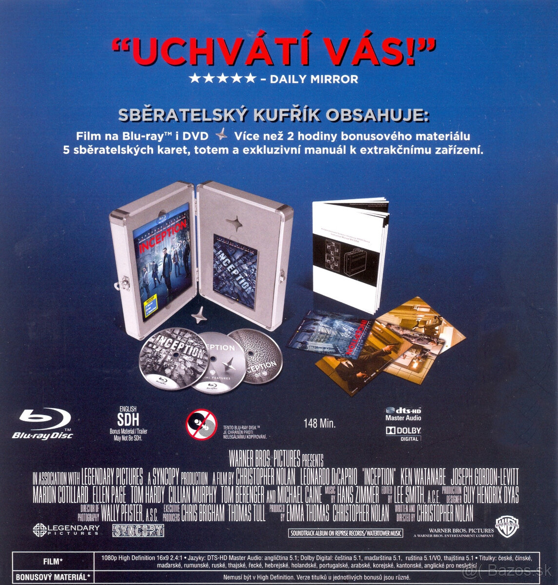Predám Počiatok BLURAY (Inception) + zberatelský kufrik - 7