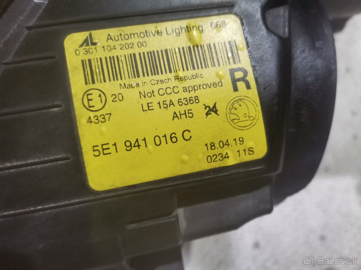 Svetlá octavia 3 facelift h7+h7 prerabka BILED - 7