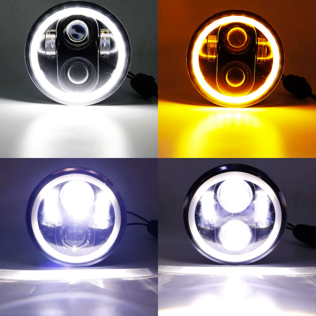 LED Svetlá 143mm - Zetor (angel eyes) - 7