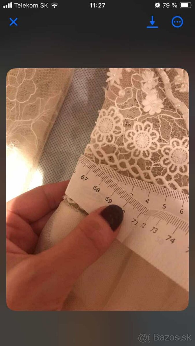 Svadobné šaty S/M - 7