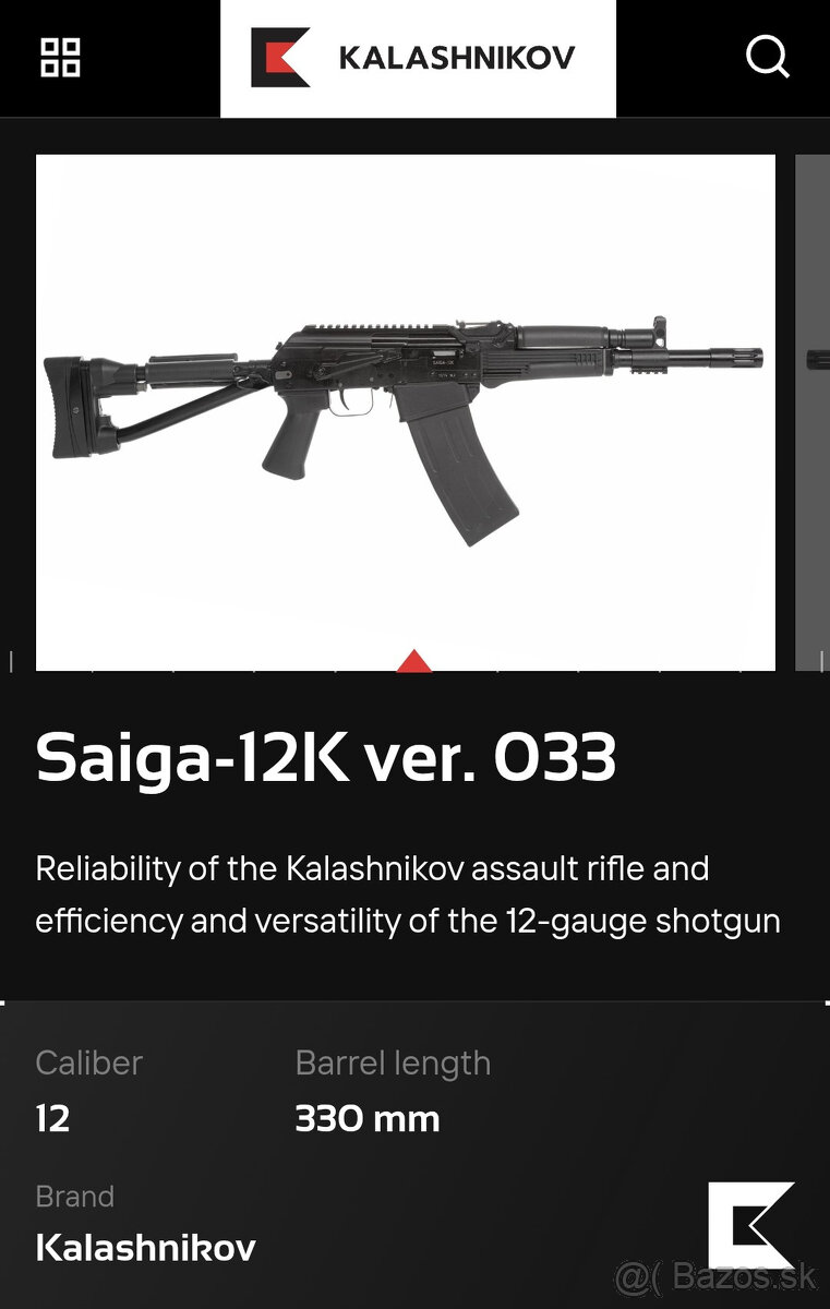 Kúpim brokovnicu SAIGA 12 - 7
